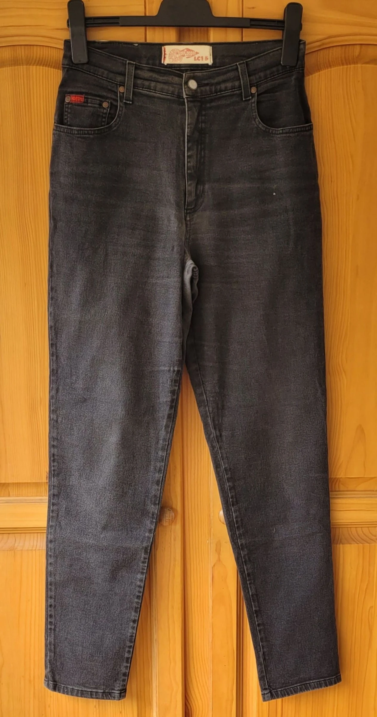 Lee Cooper Jeans TFr34/TXS-Modelo LC15-Corte Afilado e Cintura Alta - Cinza Escuro - em OT – photo 3